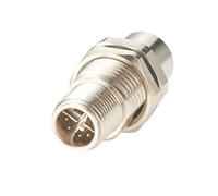 Plinkwirekb M12 X Code 8 Pin Male to Female Bulkhead Feedthrough Connector IP67 Cat6A Ethernet Panel Mount Adapter 10Gbps Shielded Circular Connector for Industrial Network Automation (1PCS)