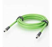 Plinkwirekb M8 4-Pin D-Code Male to Male Shielded Ethernet Cable - Industrial Profinet & EtherCAT Compatible, High-Flex PUR Jacket, 22AWG for Robotics, PLC, and Automation (3m)