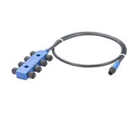 Plinkwirekb NMEA 2000 8 Way Splitter Cable M12 Micro-C Multiport Sensor MPIS Box Marine Boat N2K 8 Port Drop Cable for CanBus DeviceNet CANOpen GPS Autopilot AIS Fish Finder Navigation(1M/3.3FT)