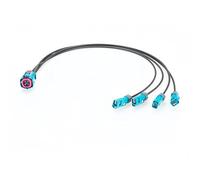 Plinkwirekb Original Rosenberger Mini FAKRA Extension Cable Waterproof Antenna Connector 4 In 1 Female to Male FAKRA Adapter AMK14K-1M4Z5-Z to 59Z176-C01-Z Code Automotive GPS RF Coaxial Cable (0.5m)