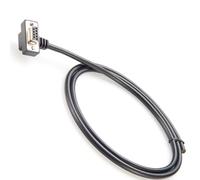 Plinkwirekb Right Angled DB9 Female RS232 Serial Extension Cable Low Profile 90 Degree D Sub 9 Pin Cable for Computers Printer Scanner,105cm (upward)