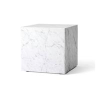Plinth Coffee Table Cubic Carrara Marble