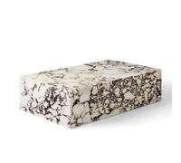 Plinth Coffee Table Low Calacatta Viola Marble