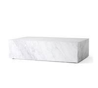 Plinth Coffee Table Low Carrara Marble