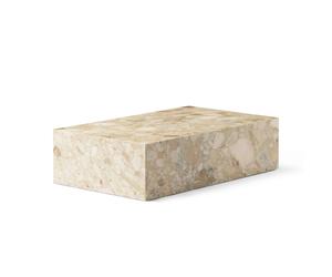 Plinth Coffee Table Low Kunis Breccia Marble