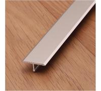 Plinth Sealing Strip Self-Adhesive T-Mold for Door Threshold and Joining Flooring Gaps, Flat Divider Strip for Laminate Planks and Tile