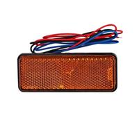 PLIQVBN Front Headlight Motorcycle 1Pcs Reflector Tail Brake Rectangle Turn Signal Light Lamp 24 LED Reflectors for Truck Side Lights