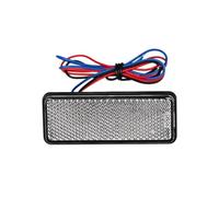 PLIQVBN Front Headlight Motorcycle 1Pcs Reflector Tail Brake Rectangle Turn Signal Light Lamp 24 LED Reflectors for Truck Side Lights