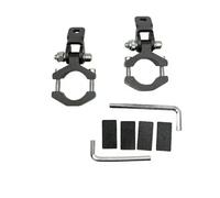 PLIQVBN Front Headlight Motorcycle 2pcs Spotlight Mount Clamp Bracket Aluminum Alloy LED Light Bar Tube Holder For Scooter For Dirt Pit Bike