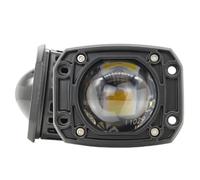 PLIQVBN Front Headlight Motorcycle 3-inch Square LED Embedded Spotlight Dual Color Lens For Matrix Strong Vehicle Truck Light