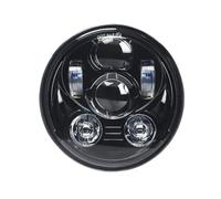 PLIQVBN Front Headlight Motorcycle 5.75 Inch LED Headlight Halo Ring H4 3/4" aluminum lighting Motorbike Accessories
