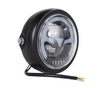 PLIQVBN Front Headlight Motorcycle 6.3 Inch Headlight 35W LED Headlamp Motorbike Accessories Round black For Metric bikes For Cruisers