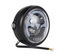 PLIQVBN Front Headlight Motorcycle 6.3 Inch Headlight Universal High Low Headlamp Forcafe DC 12V