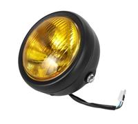 PLIQVBN Front Headlight Motorcycle Headlights Modified Universal 12V High Low Beam Iron Shell Circular Motorbike Accessories