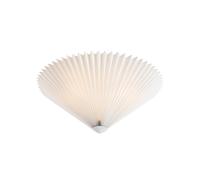 Plisado Large Flush Ceiling Light - White