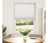 "vidaXL White Plisse Blind with Modern Pleats, Adjustable Light Filtering and Vision Protection - Easy Installation, Perfect for Any Room, 70x150cm"