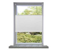 vidaXL Plisse Blind 50x150cm in Elegant White - Versatile Clamping Mount Pleated Window Shade Ideal for Multiple Room Settings