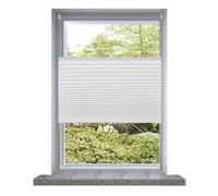 vidaXL Plisse Blind 90x125cm White Pleated Window Shade Daynight Sunscreen