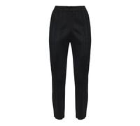 Plissé-effect Trousers - female - Issey Miyake - Cropped Trousers - Black - M - Trousers M