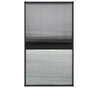 Plisse Insect Screen for Windows Aluminium Anthracite/White Multi Sizes vidaXL