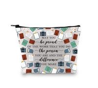PLITI Accountant Gift CPA Accounting Gift May You Be Proud of The Work You Do Funny Accountant Makeup Bag Accountancy Gift (Be Proud Account bagU)