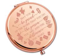 PLITI Alice Gift Alice Fan Gift May You Be Proud Of The Work That You Do Wonderland Compact Mirror (Be Proud Alice CMrgU)