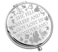 PLITI Alice Gift Alice Fan Gift She Fell Asleep And Got Lost In Wonderland Compact Mirror For Fairy Tales Lover (Lost Wonderland CMU)