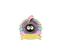 PLITI Anime Inspired Gift Dust Elf Gift Animated Movie Gifts Finish What You Started Human Soot Sprite Brooch Pin For Fans, M, Stainless Steel, no gemstone
