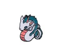 PLITI Anime Inspired Gift Japan Anime Lover Gift Animated Movie Gifts White Dragon Brooch Pin For Fans (spirited dragon pinU)