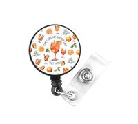 PLITI Aperol Spritz Gift Italian Summer Spritz Gift They See Me Aperollin' They Hatin' Nursing ID Reel For Cocktail Lover (aperollin hatin badgeU)