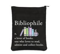 PLITI Book Lover Book Sleeve Librarian Appreciation Gift Funny Bibliophile Definition Book Protector for Reading Lover (Bibliophile Noun BSblU)