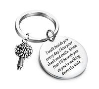 PLITI Bride Wedding Gift for Bride from Mom and Dad Bridal Bouquet Photo Charm Something Blue for Bride on Wedding, Silver, 1.18inch