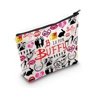 PLITI Buffy Vampire Movie Fans Gift BTVS Inspired Merchandise Vampire Party Supplies B is for Buffy Vampire Zipper Pouch (B for Buffy BagU)