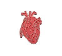 PLITI Cardiac Enamel Pin Anatomy Cardiology Gift Anatomy Cardiologist Gifts Cardiology Doctor Gift Nurse Graduation Gifts (Red Cardiac PinU)