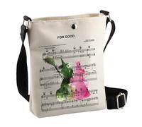 PLITI Change for Good Gift Defy Gravity Broomstick Magic Wand Crossbody Bag Elphaba and Glinda Witch Pink & Green Gift (For Good CbagU)