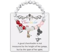 PLITI Cheerleader Bracelet Cheerleading Gift Cheer Coach Appreciation Gift Megaphone Jewelry For Cheer Girl (Cheerleader Megaphone bgU)