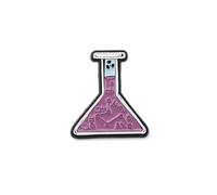 PLITI Chemist Gift Biology Chemistry Gift Chemical Symbol Gifts Beaker Brooch Pin For Science Lover, M, Stainless Steel, no gemstone