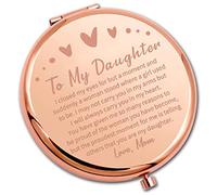 PLITI Compact Mirror for Graduation - Mom, Dad & Daughter Gift - Inspirational Pocket Mirror (Closed MMrg)