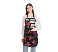 PLITI Crawfish Aprons Crawfish Lover Gift Crawfish Boil Lobster Party Gift Well It Ain't Gonna Suck Itself Foodie Gifts (Gonna Suck APU)