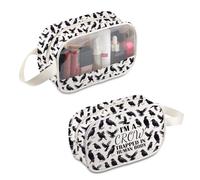 PLITI Crows Makeup Bag Crow Bird Lover Gift I'm A Crow Trapped in A Human Body Crows Themed Gift Animal Lover Zipper Pouch (Crows Trapped MBU)