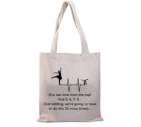 PLITI Dancer Tote Bag Dance Lover Gift Dance Teacher Appreciation Gift Dance Coach Gift &5678 Gift(One last time TGU)