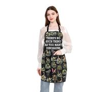 PLITI Dinosaur Apron with Pocket Dinosaur Fan Gifts There's No Such Thing As Too Many Dinosaurs Gift For Cooking Lover Gift (Too Many Dinosaur APU)