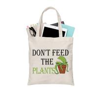 PLITI Don't Feed the Plants Tote Bag For Little Shop Horror Broadway Musical Inspired Gift Suddenly Seymour Toiletry Bag (Feed Plants TGU)