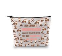 PLITI Ferret Gifts for Ferret Lovers Gifts I Am Currently Unsupervised I Know It Freaks Me Out Too Ferret Mom Makeup Bag (Endless Ferret bagU)