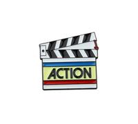 PLITI Film Director Gift Filmmaker Pin For Movie Producer Editor Film Crew Gift Videographer Gifts Future Director Gifts, M, Stainless Steel, no gemstone