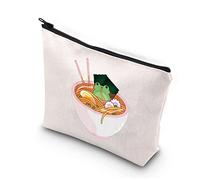 PLITI Frog Lover Makeup Bag for Women Frog Survival Kit Kawaii Japanese Anime Cute Frog Gift Bowl Ramen Noodle Gift(Frogs Noodles U)
