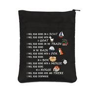 PLITI Funny Reading Book Sleeve Book Lover Gift Bookworm Gift Librarian Appreciation Gift Reader Inspirational Gift (read everywhere BSblU)