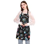 PLITI Funny Science Kitchen Apron Science Teacher Gifts Periodic Table Gifts In Science We Trust Gift For Science Lover (in science ApronU)
