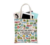 PLITI Geoaching Gift For Geoachers Gift Just one more geocache I promise Geocacher Geocache Tote Bag Outdoor Lover Gift (more geocache TGU)