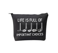 PLITI Golf Gifts for Women Golfers Golfing Accessories Golf Player Gift Life is Full of Important Choices Golf Makeup Bag (Choice Golf bagblU)